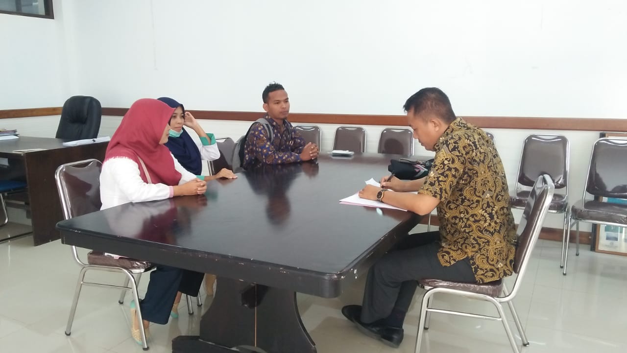 Pelaksanaan Kegiatan Tes Wawancara Sistem Layanan Rujukan Terpadu ( SLRT ) Dinas Sosial Kabupaten Lombok Timur tahun 2019