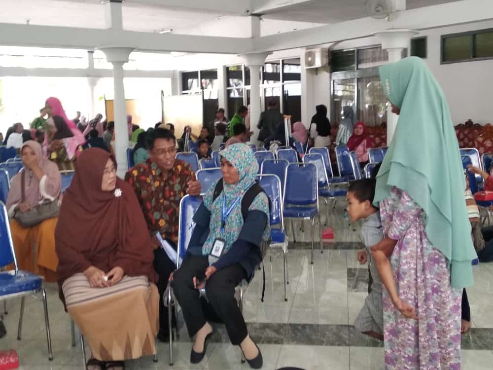 Kegiatan Disabilitas Dalam Rangka Pengukuran Kaki Palsu bersama Dinas Sosial dan Ibu Ketua K3S di Pendopo 1