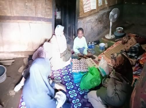 Giat Bidang Resos melaksanakan Home Visit di Desa Perigi, Kec Suela